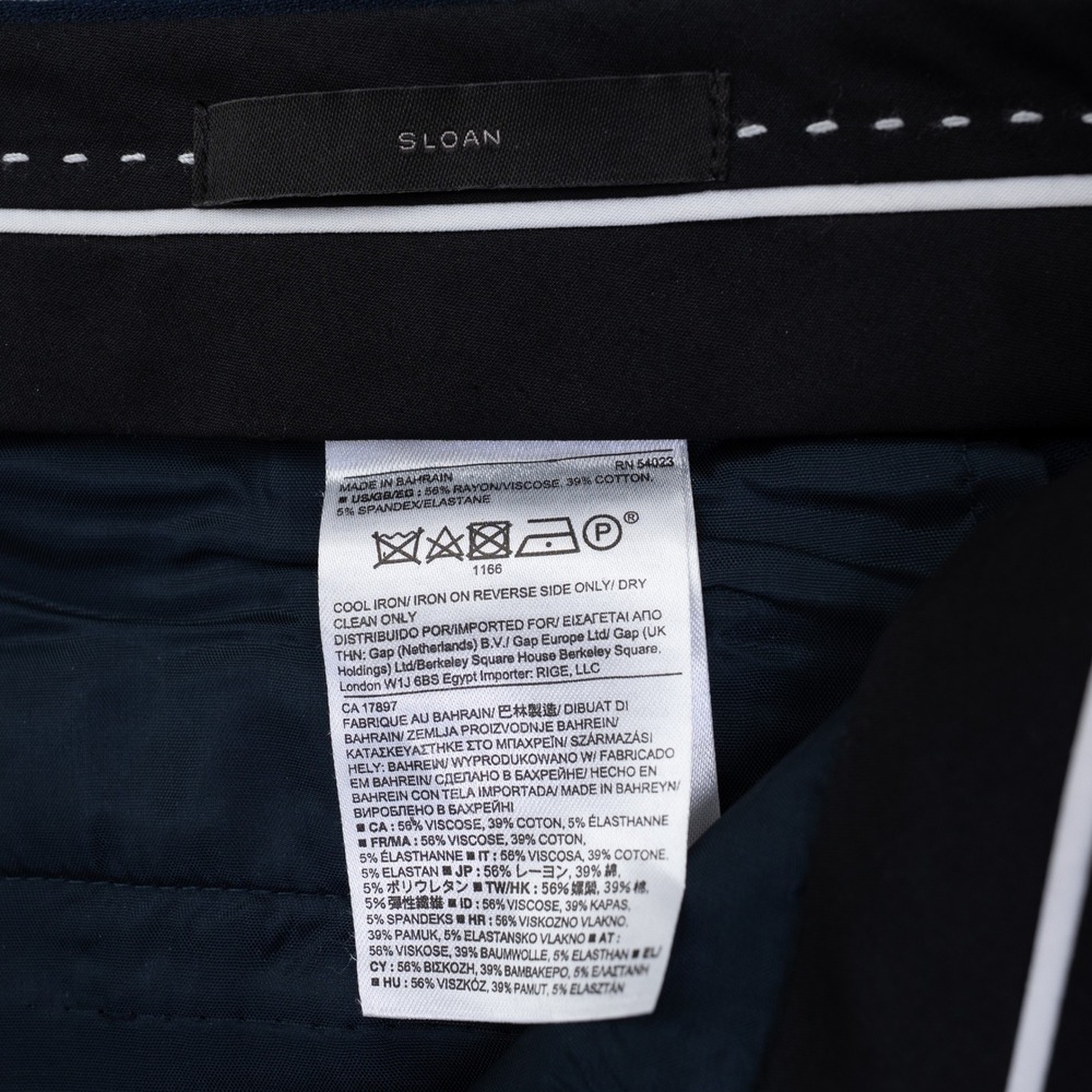 Banana Republic Sloan Navy Blue Slim Leg Dress Pants Womens Size 8 Bi-Stretch - Picture 9 of 9